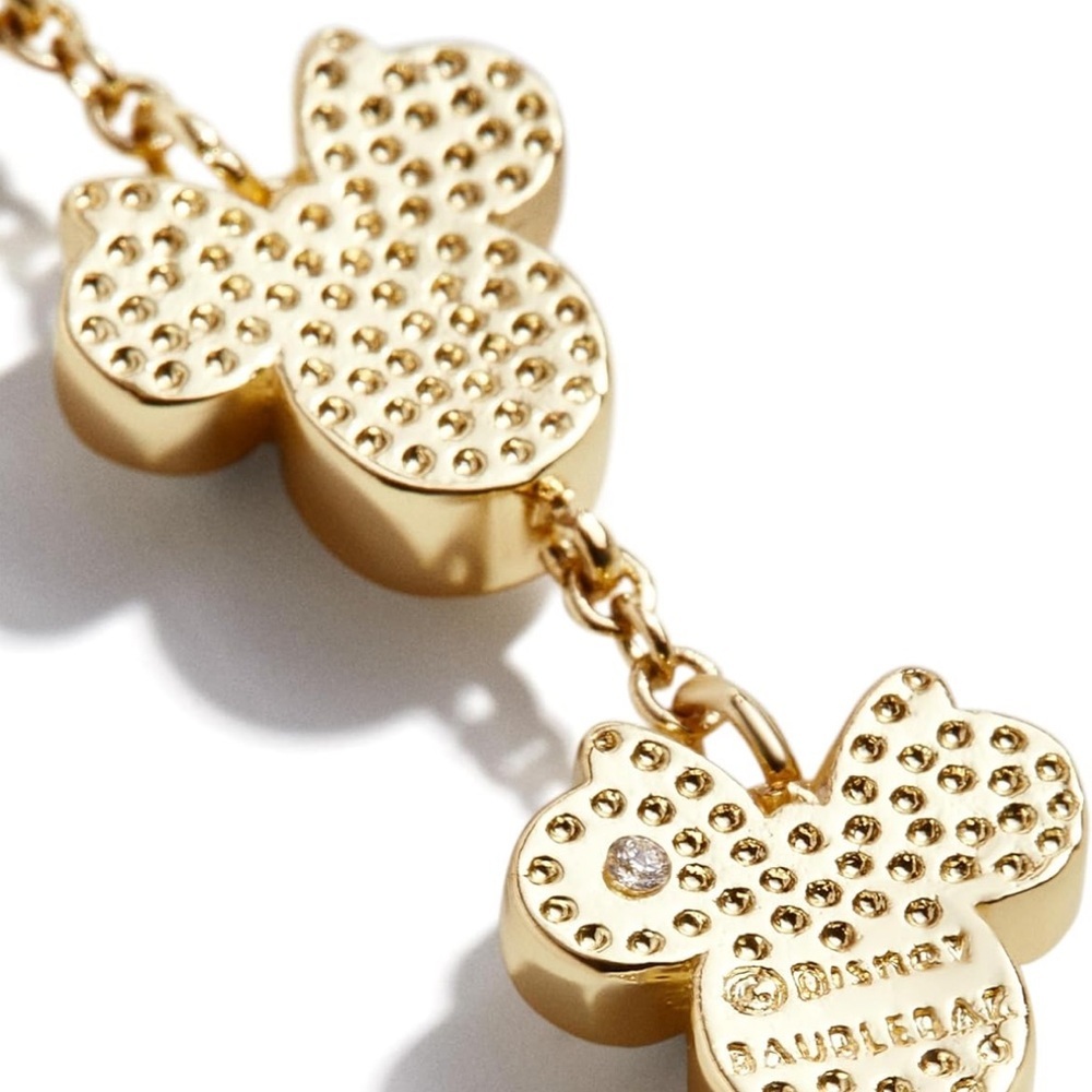 Mickey and Minnie Gold Ball Beads Bracelet - Picture 3 of 5